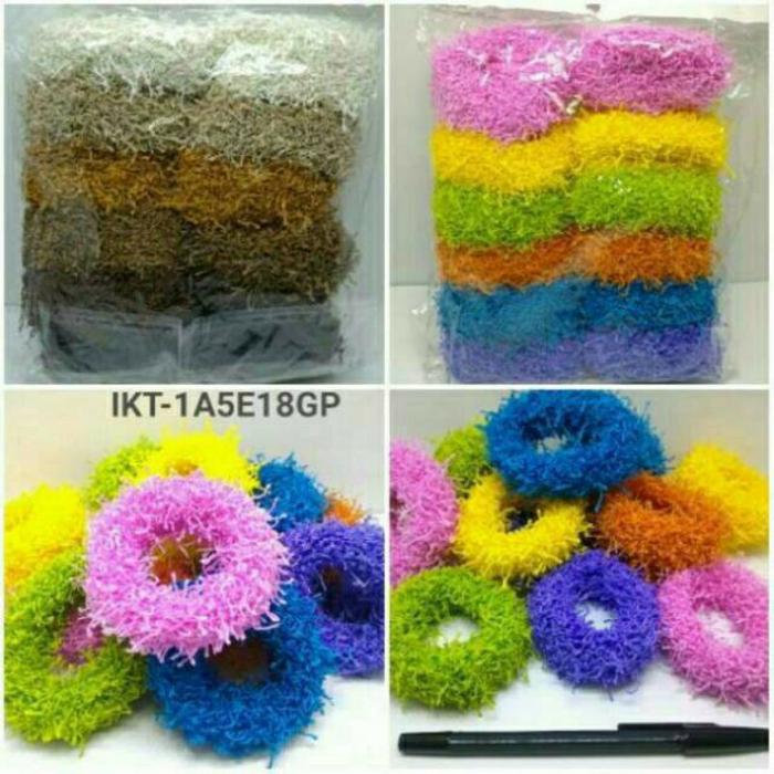 ikat rambut bihun besar perlusin isi 12pcs