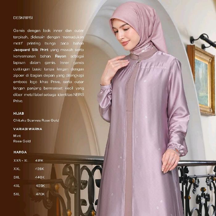 GAMIS CHITAKU ROSE GOLD GAMIS