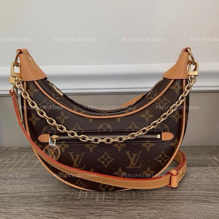 Preloved lv loop authetic preloved halfmoon ori