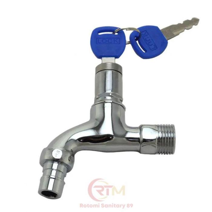 Keran Air Tembok / Kran Taman Kunci Stainless