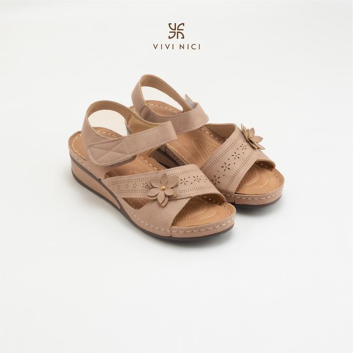 VIVI NICI - Anjali Sandal Slip On Wedges Wanita Hak 5 Cm