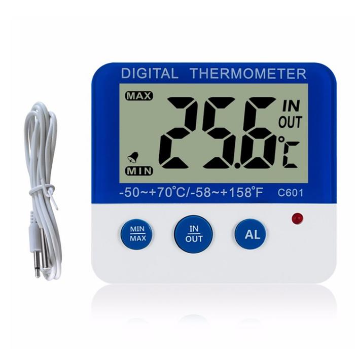 Termometer Kulkas Digital dengan Alarm, Termometer Kulkas Digital