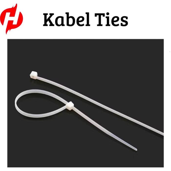 _TALI KABEL TIES KREK NILON HITAM/PUTIH SERBAGUNA