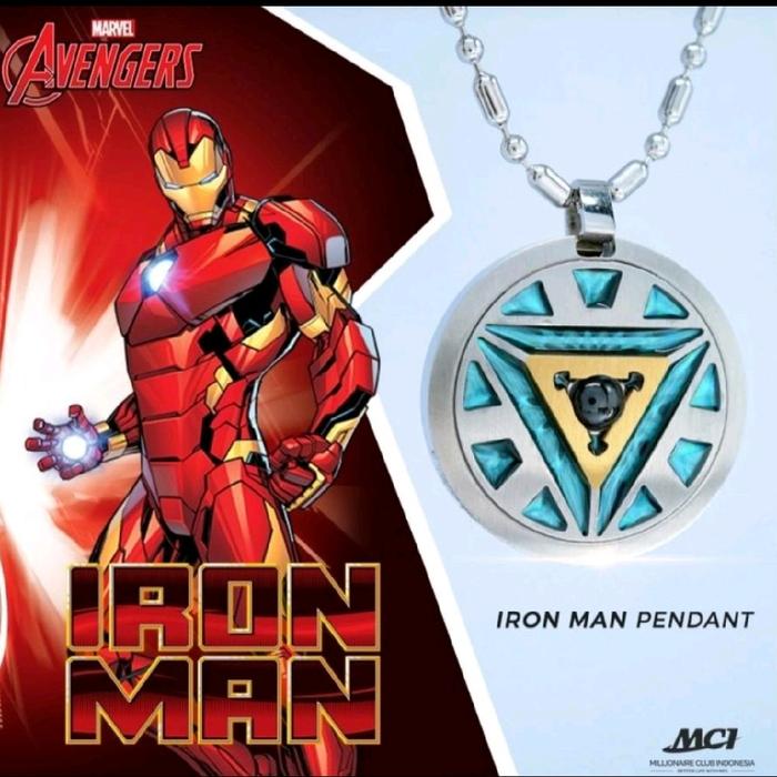 NEW !! MCI Marvel Pendant Ironman Kalung Kesehatan Dengan Desain Unik Dan Menarik
