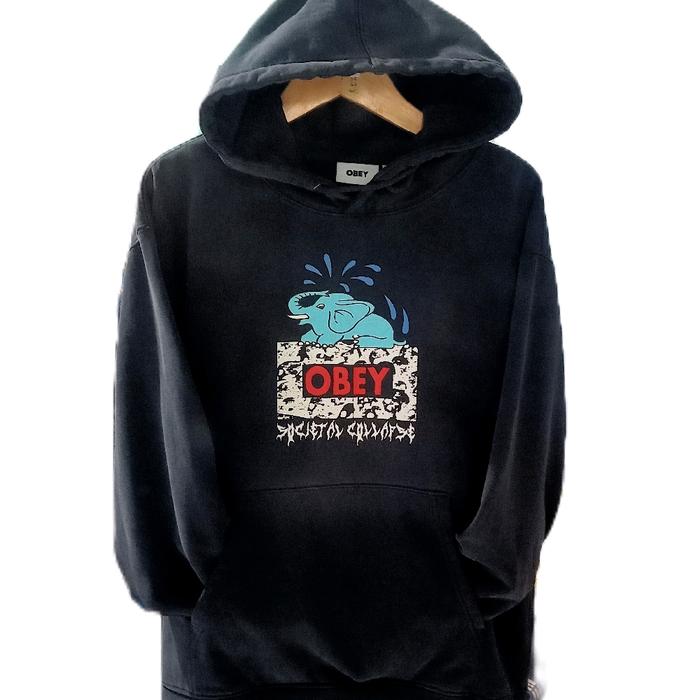 OBEY HOODIE JUMPER UNISEX PRIA DAN WANITA dengan Desain X-Large dan Zipper - Sweater
