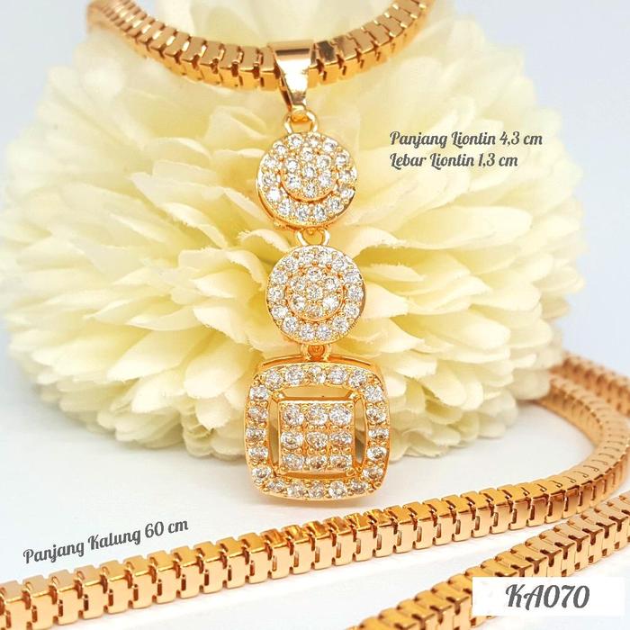 Kalung Hijab Rantai Milano Panjang 60 Cm Aksesoris Wanita KA070