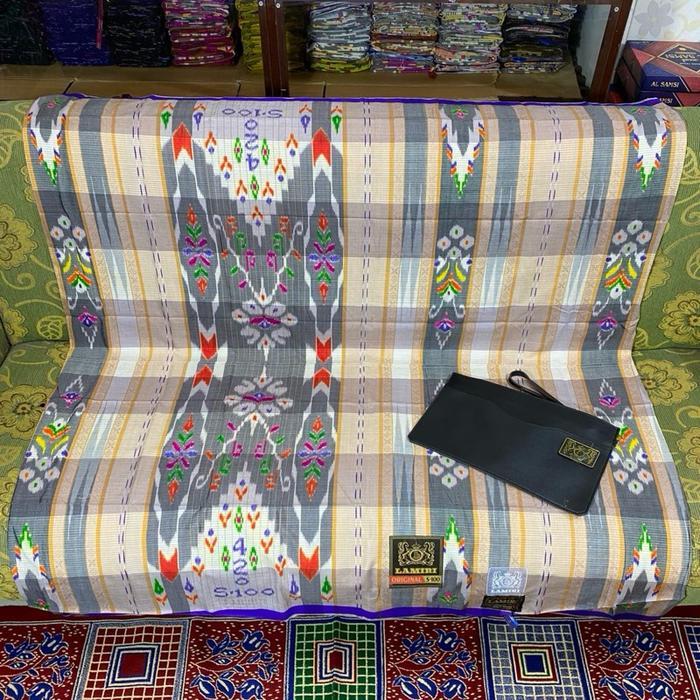 Sarung Lamiri Kotak Mgt Super Full Sutra 100% Songket