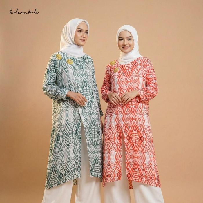 Tunik HaluanBali – Raya Series (Tema Ketupat)