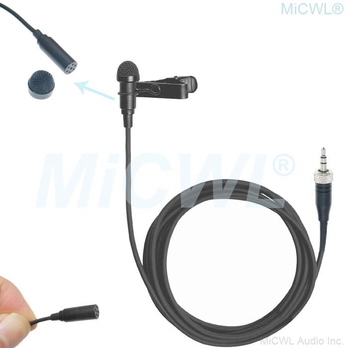 Black ME2 Lapel Lavalier Microphone for Sennheiser G2 G3 G4 MKE2