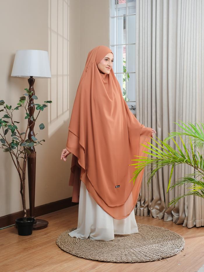 ATALYA HIJAB NEW FRENCH KHIMAR SYARI JUMBO SAFEERA JILBAB CADAR NIQAB TALI BANDANA / JILBAB KHIMAR /
