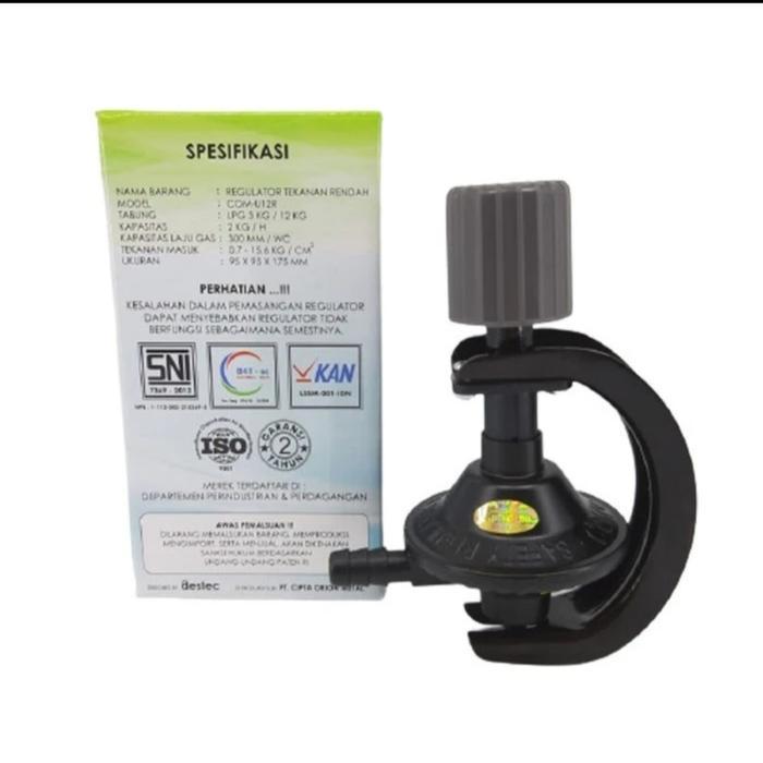 Regulator Gas Destec COM U12R Tekanan Rendah Tanpa Meter / Regulator