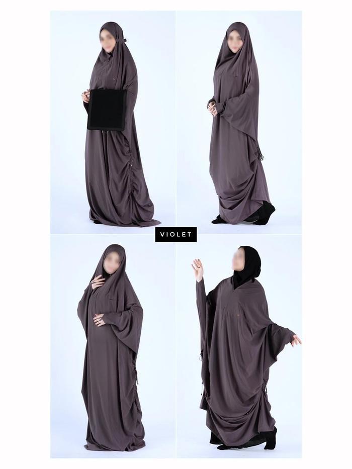 Premium Prayer Mat - Mukena Premium Silk Polyster (Polos) - Mukena Terusan - Mukena Multifungsi - Mu