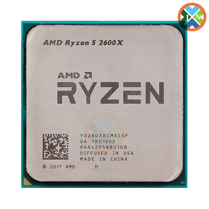 Used AMD Ryzen 5 2600X R5 2600X 3.6 GHz Six-Core Twelve-Thread CPU