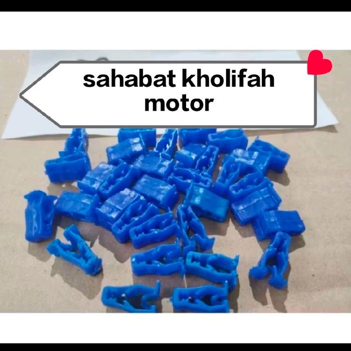 5 pcs klip kancing/ripet plastik snap, batok tameng body motor honda universa
