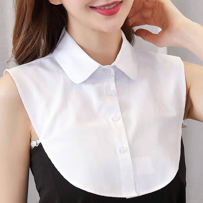Kerah Kemeja Palsu Putih Hitam Fake Collar Pria Wanita Terbaru