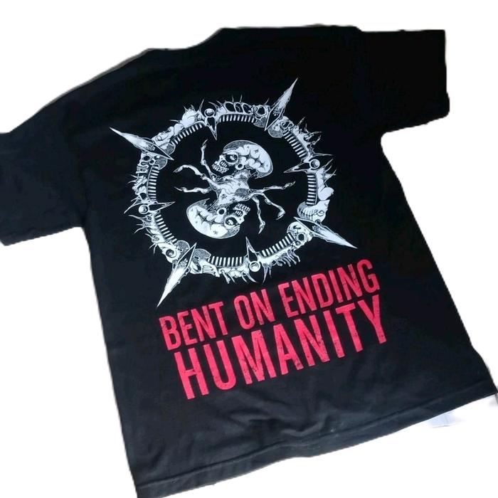 Kaos INTERNAL BLEEDING BENT ON ENDING HUMANITY SIZE M ( 52 x 72 ) KOLEKSI SIMPANANT shirt BAGUS Bany