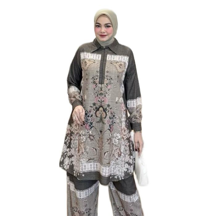 HMF Luxury Sonia Set Celana Vol 6 Setelan Terbaru Oneset Premium Cantik Simple Elegant Nyaman Pakai 