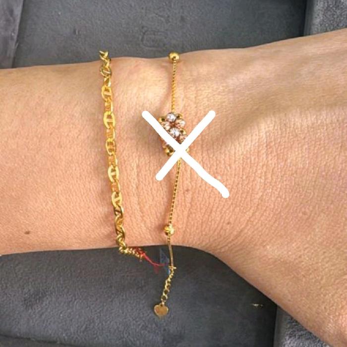 Gelang rantai fancy cantik Emas asli Kadar 875 20 Karat