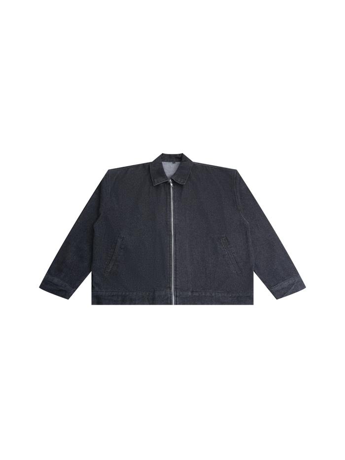 Jaket Denim Pria Unisex Boxy - Boxy Denim Jacket