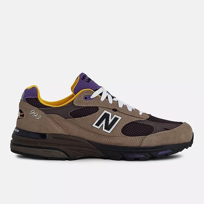 NEW BALANCE U993mu - MUSHROOM MIDNIGHT VIOLET Sneakers Pria (Made In USA)