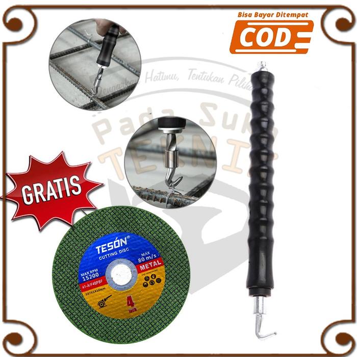 batu gurinda gerinda potong besi mata cutting wheel + pengikat kawat bendrat