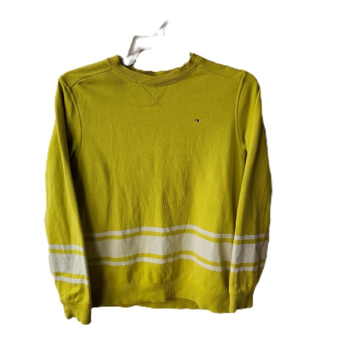 Tommy Hilfiger Crewneck Original Logo Kecil Size L 62x48 Kondisi 95/10 Bahan Tebal Cocok Musim Hujan