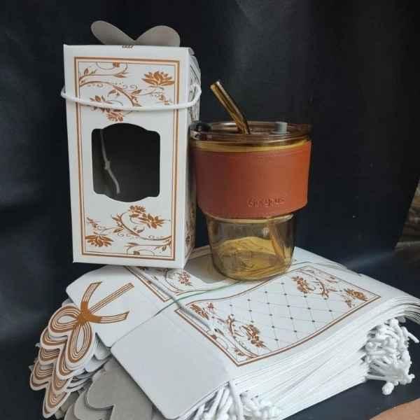 (25PCS) Souvenir Pernikahan Gelas Tumbler Aesthetic Kaca + Sedotan Kemas Box Suvenir Sopenir Sovenir