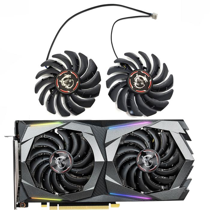 NEW 85MM PLD09210S12HH GTX 1650 1660 GPU Fan，For MSI GTX 1650 1660Supe、GTX 1650 1660 1660Ti GAMING X