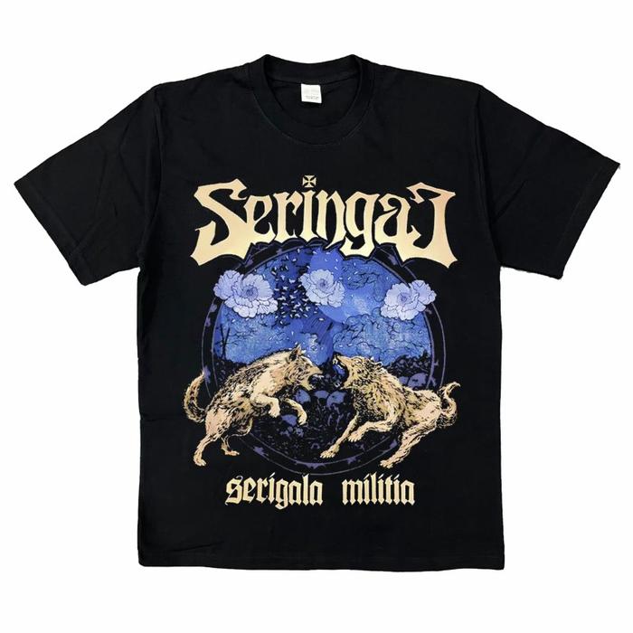 SERIGALA MILITIA Fashion Kaos Unisex