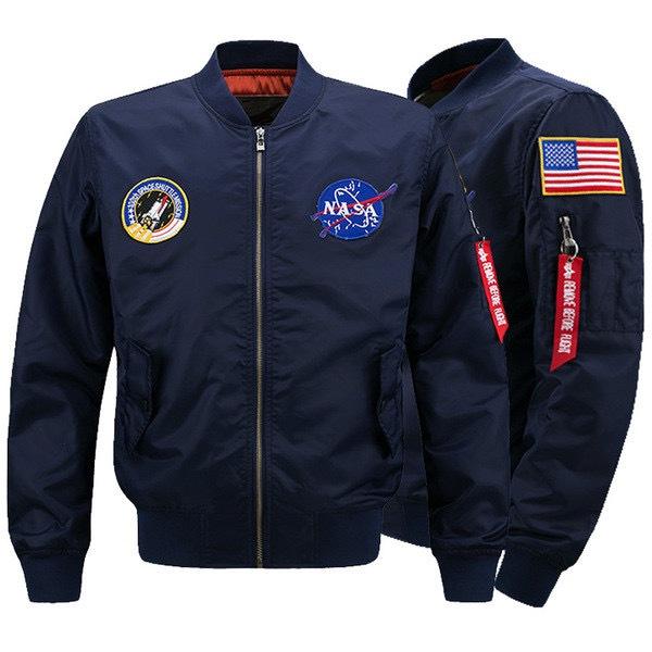 NASA Bomber Jacket || NASA Bomber || Jacket Pilot Sz M - Xl ( Pria dan Wanita )