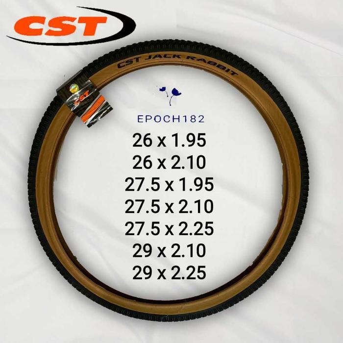 Ban Luar Sepeda CST Jack Rabbit 26 x 1.95, 26 x 2.10, 27.5 x 1.95, 27.5 x 2.10, 27.5 x 2.25, 29 x 2.