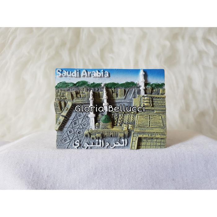 SOUVENIR MADINAH MAKKAH TEMPELAN MAGNET KULKAS NEGARA SAUDI ARABIA MEKKAH