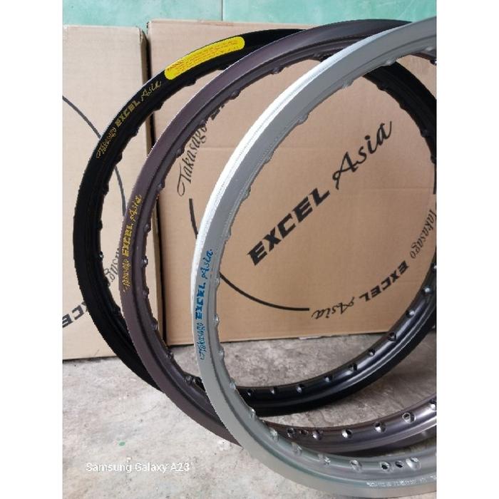 VELG VELEK TAKASAGO EXCEL ASIA TK RING 17 UK 120 160 185 215 250 SILVER TITANIUM GOLD HITAM BLACK LA