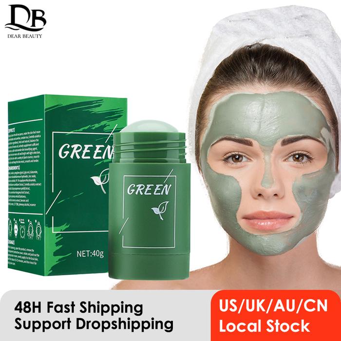 Masker Teh Hijau Stik Penghilang Komedo Tanah Liat Masker Wajah
