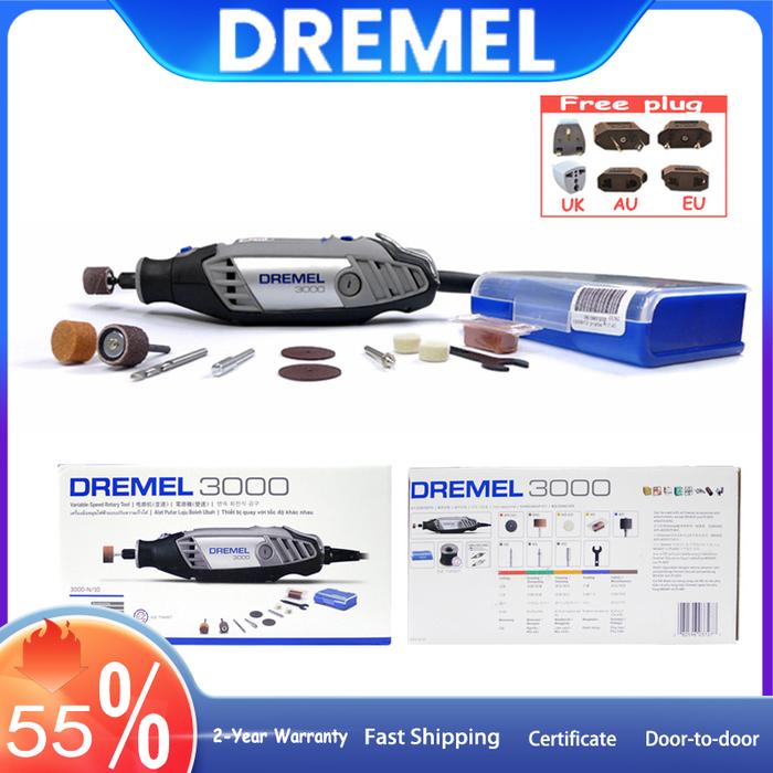 DREMEL 3000 Series Rotary Tool Multipurpose 120W Electric Grinder 10000- 32000rpm Adjustable Speed M
