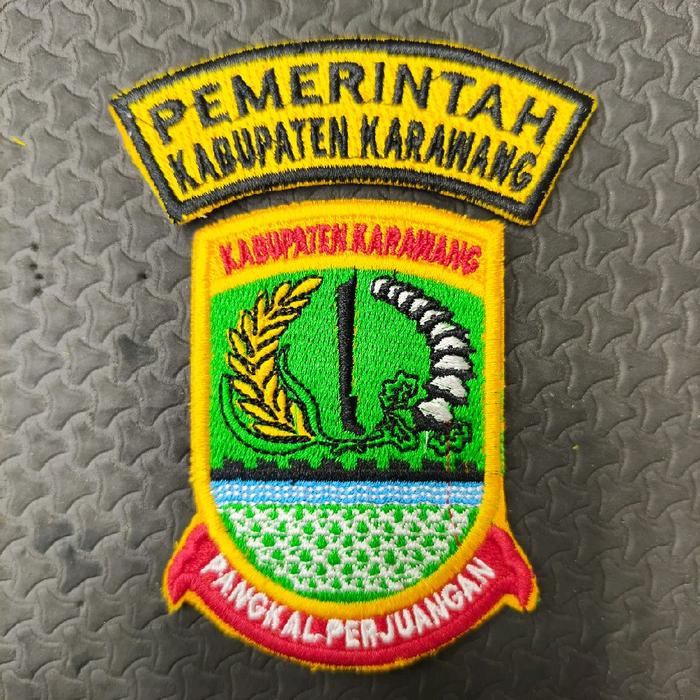 logo bordir kab karawang bordir logo kab karawang logo kabupaten karawang