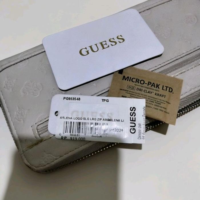 Guess Dompet Gues Original Arlena Logo SLG LAG ZIP ARIOGELena LI PG833548 TPG Micro-Pak Ltd. Dri Cla