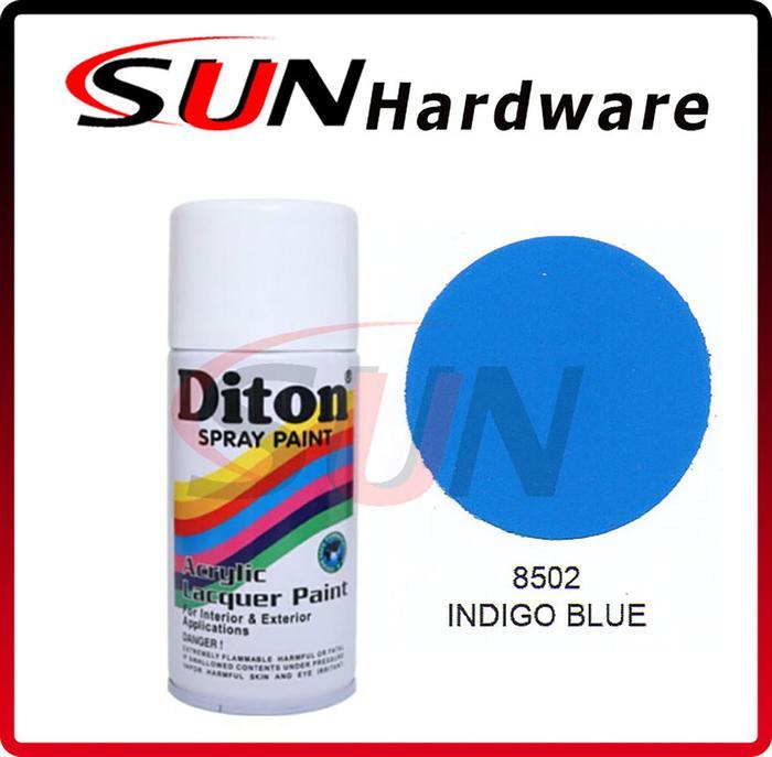 Pilox DITON 300 cc Indigo Blue 8502 Pilox Pylox Cat Semprot Solid Biru Gloss