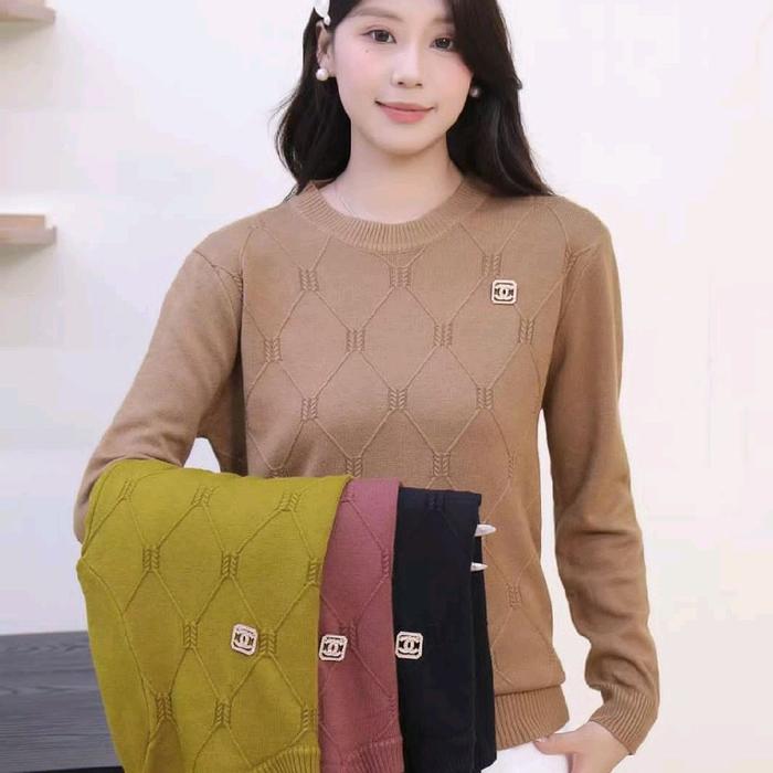 Kaos Rajut Import Chanel All Size