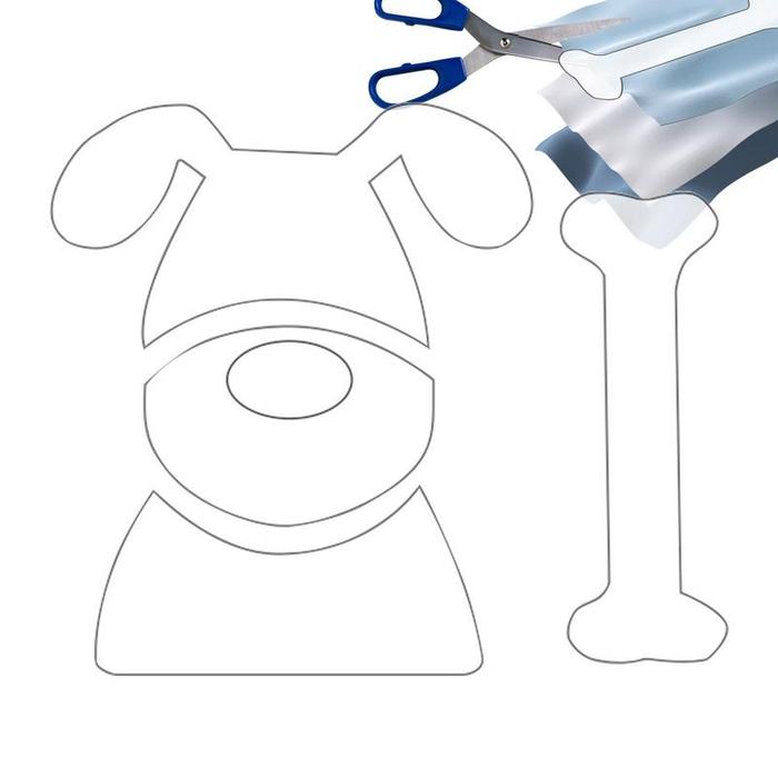 Dog Quilting Template 2D Acrylic Quilting Template Sewing Template