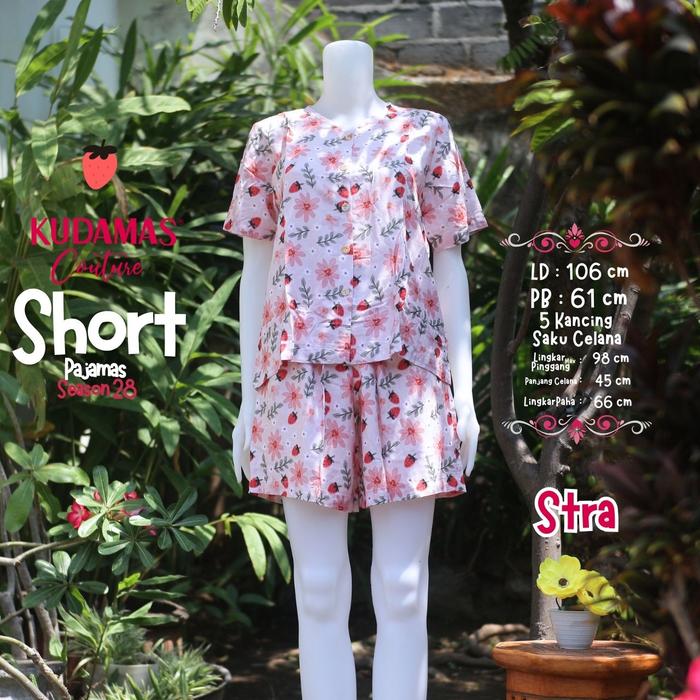Short Pajamas Kuda Mas Couture LD 110 cm | Piyama Pendek | Busui