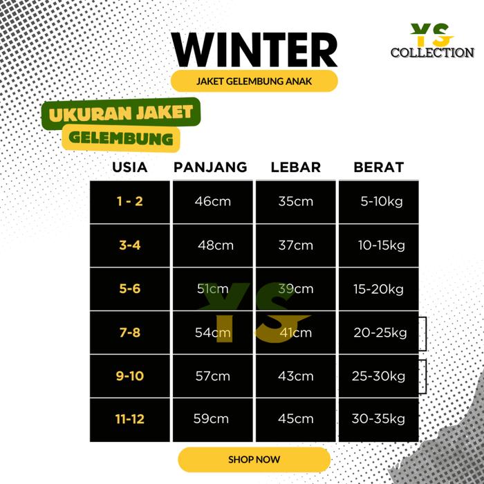 Ready Jaket Gelembung/Winter Anak Laki-Laki Dan Perempuan / Jaket Outdoor Anak / Jaket Anak Tebal/ J