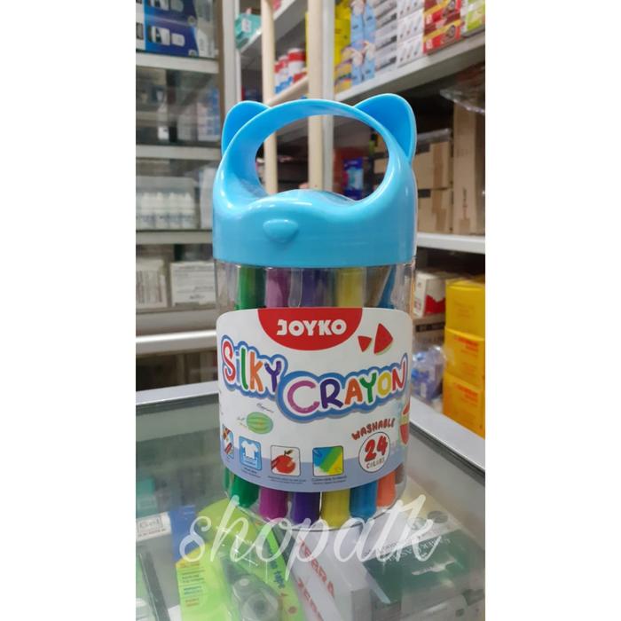 [ SET ] Krayon Halus / Gel Crayon / Silky Crayon 24 Warna - Joyko SLC-B-24 MURAH!