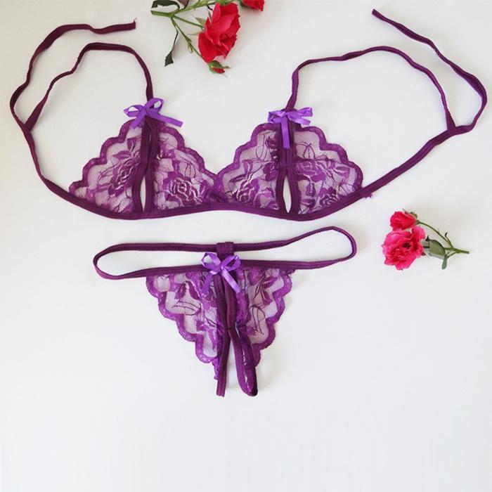 KOMPLIT SET BIKINI LINGERIE WANITA SEXY BRA DAN CD TRANSPARAN LINGERY SEXY 001