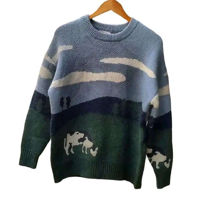 Aelfric Eden Cow knit sweater