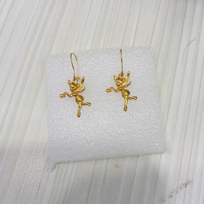 Anting Tinkerbell emas kuning 16k 700