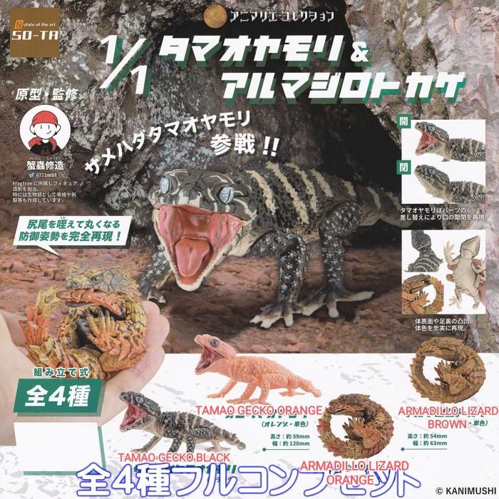 Terbaru Sota Tamao Gecko & Armadillo Lizard Gachapon (Assembled Type)