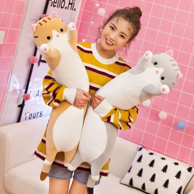 Boneka Guling Kucing /Boneka Kucing Import Murah 60 cm