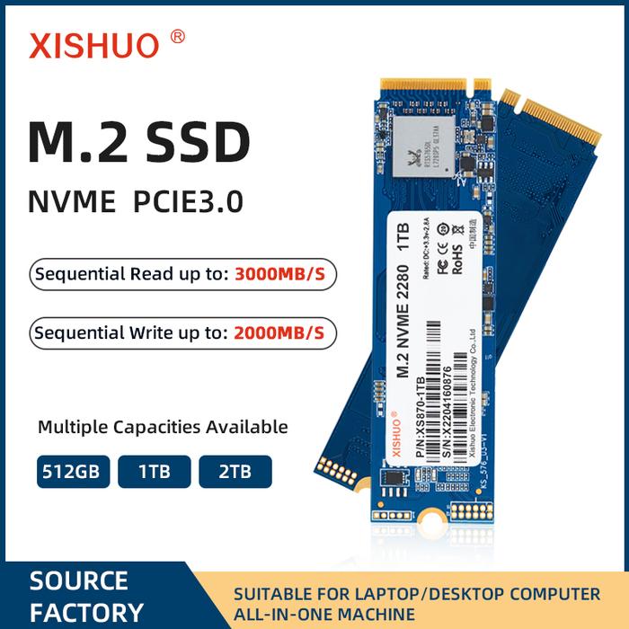 Xishuo Lowest Price M.2 Nvme SSD PCIe NVMe From 128GB 256GB 512GB 1TB