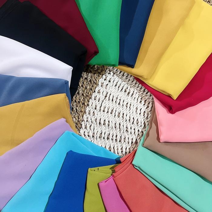 Pashmina Ceruty Tepi Bordir Fi Andri Panjang 180 Cm Lebar 75 Cm